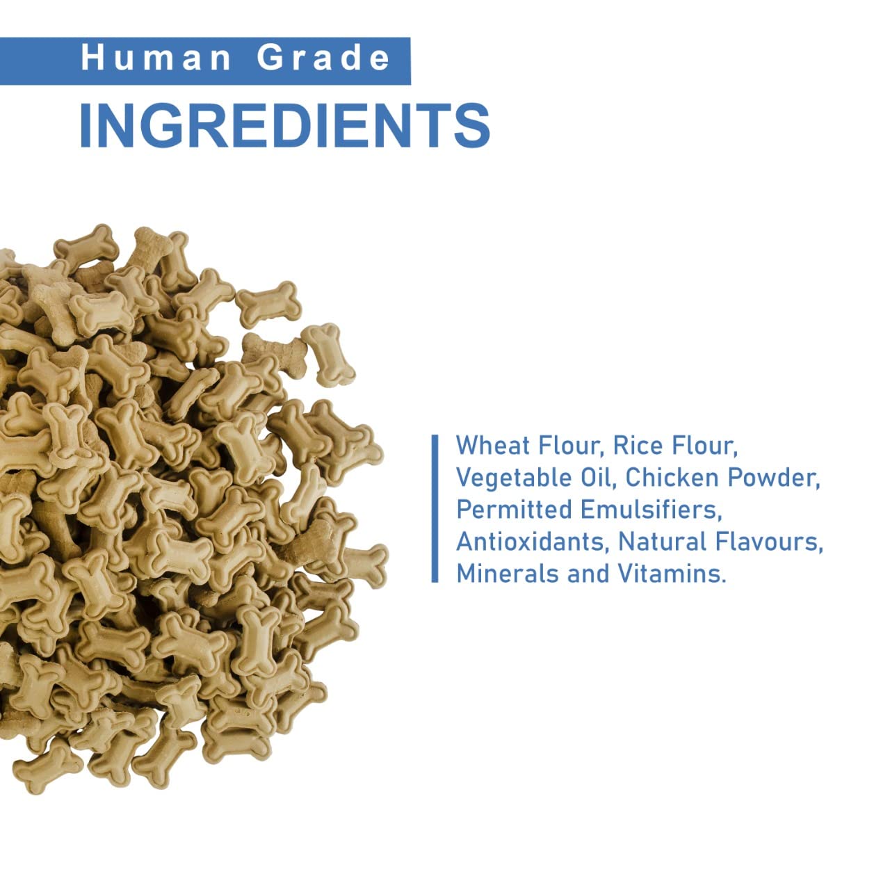 Tunai Super Saver Dog Biscuits | Dog Treats | Dog food |1KG | Real Chicken Dog Biscuits for All Weaning Puppies Training Treats | Extra Value Silver Pack, Regulates Dental Health And Better Skin Coat Also Fed To All Dogs