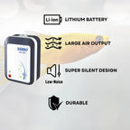 S0B0 SB-3000 Mini Air Pump for Aquarium Fish Tank | Super Quiet Design | AC/DC Auto Convert Pump for Aquarium | Power: 2.8W | F.Max: 2 x 3L/min | Original from Tunai Store