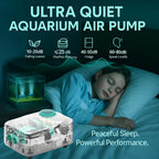 SOBO AQ-013 Aquarium Air Pump (4W | 4L/Min) | Ultra-Quiet Dual Outlet Oxygen Aerator with Adjustable Flow Control | Energy-Efficient Durable Design | Free 3M Tube, 2 Air Stones & Check Valves