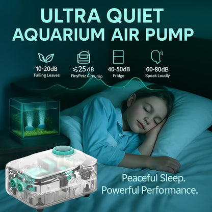 SOBO AQ-016 Aquarium Air Pump (6W | 6L/Min) | Ultra-Quiet Dual Outlet Oxygen Aerator with Adjustable Flow Control | Energy-Efficient Durable Design | Free 3M Tube, 2 Air Stones & Check Valves