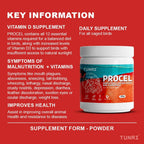 TUNAI PROCEL |250g| Instant Release of Electrolytes, Proteins, Calcium, Probiotics & Other Nutrients for All Caged Birds, Supports Recovery of Birds from Stress and Illness
