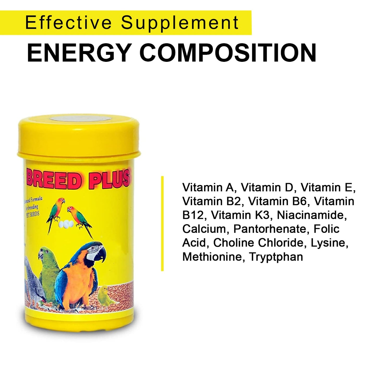 SF+ Breed Plus Advanced Formula for Bird Breeding |50g| Improves Better Fertility, Egg Production for Love Birds, Budgies, Cockteils & Finches