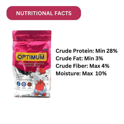 Optimum Mini Pellet Fish Food (Original from Tunai Store) (500g, Mini Pellets)
