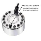 S0B0 M-10L Mist Maker for Aquarium Fish Tank | Produces a Natural White Mist | 20mm Ceramic Disc | Lamps with 12 LED by Combining Blue, Green and Red | Original from Tunai Store