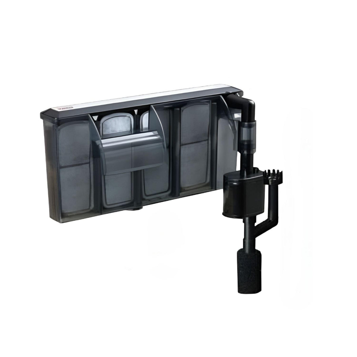 Dophin SH380 Slim Hanging Filter for Aquarium Fish Tank | Mechanical and Biological Filtration | Output: 280/380L/H | Suitable for Tank Size 80L