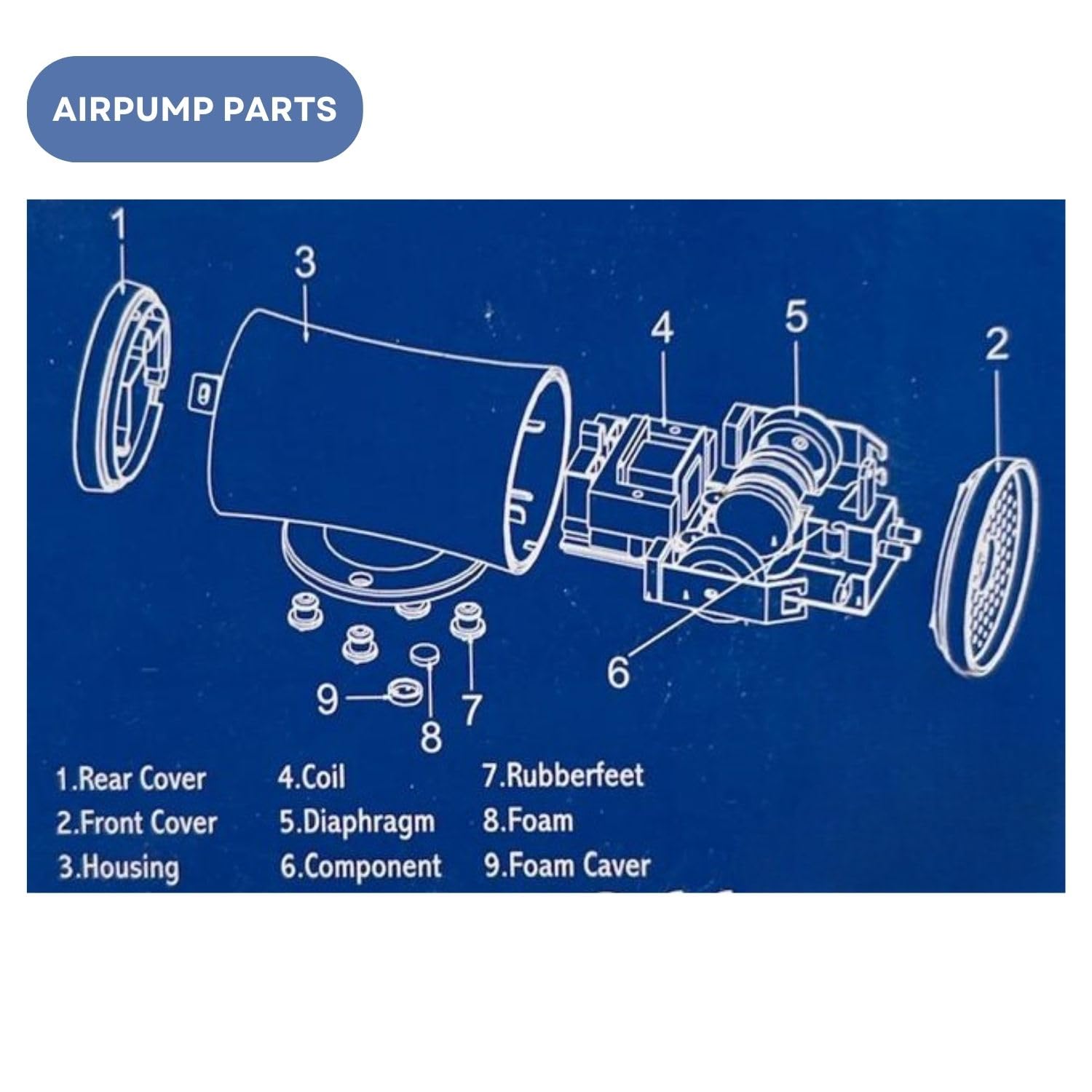 Dophin AP1302 Air Pump for Aquarium | Double Outlet | Output: 2L/min | Suitable for Fish Tank Size 120-200L | (Original from Tunai Store)