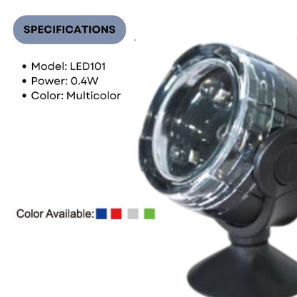 Dophin LED101 Aqua Submersible LED Spotlight for Aquarium Fish Tank | Energy Efficient | 180 Degree Rotation | (Original from Tunai Store)