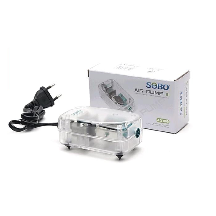 S0B0 AQ-009 Air Pump for Aquarium Fish Tank | Single Outlet | Output: 3L/min