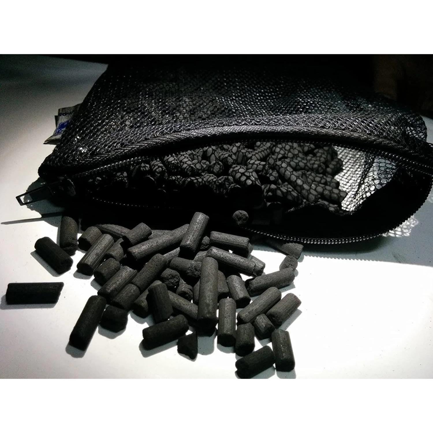 Tunai Activated Carbon Media Rings for Aquarium Fish Tank | 500g | Keeps Your Tank Odour Free, Clean & Clear | Suitable for Both Salt & Fresh Water