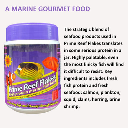 ON+ Prime Reef Flakes High Protein Marine Fish Food | 34g | Originally from TUNAI Store
