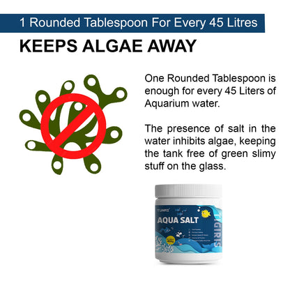 Tunai Aquarium Salt for Fresh Water Fish Tank | Fine Particles - Powder Type, 450g