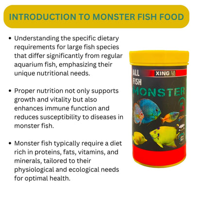 SF+ XING All Fish Monster Fish Food Fish Meal for All Adult Fishes | Originally from TUNAI Store (110gms, Pellets)