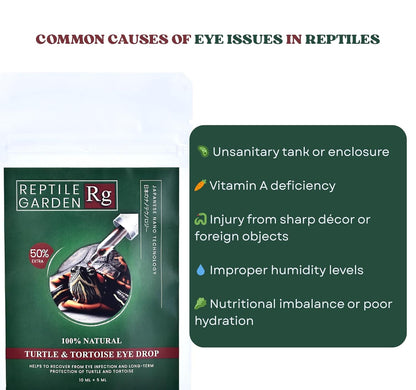 Turtle & Tortoise Eye Drop | Veterinary-Grade Reptile Eye Care for Infections, Irritation & Long-Term Protection (10 ml + 5 ml)