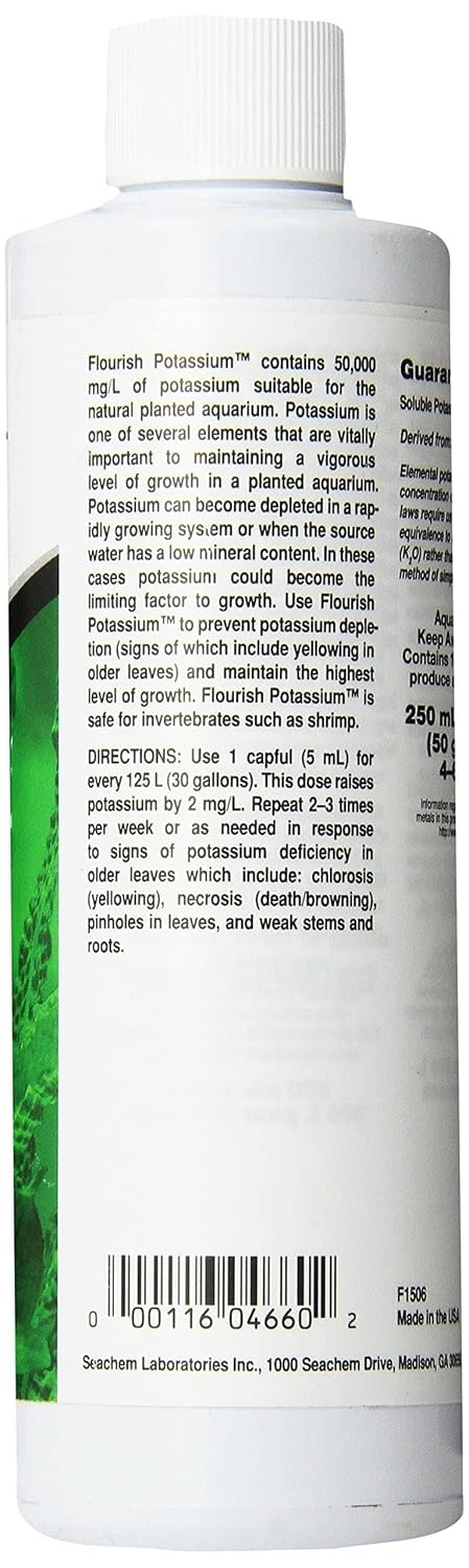Seachem Laboratories Flourish Potassium Plant Supplement, 250ml
