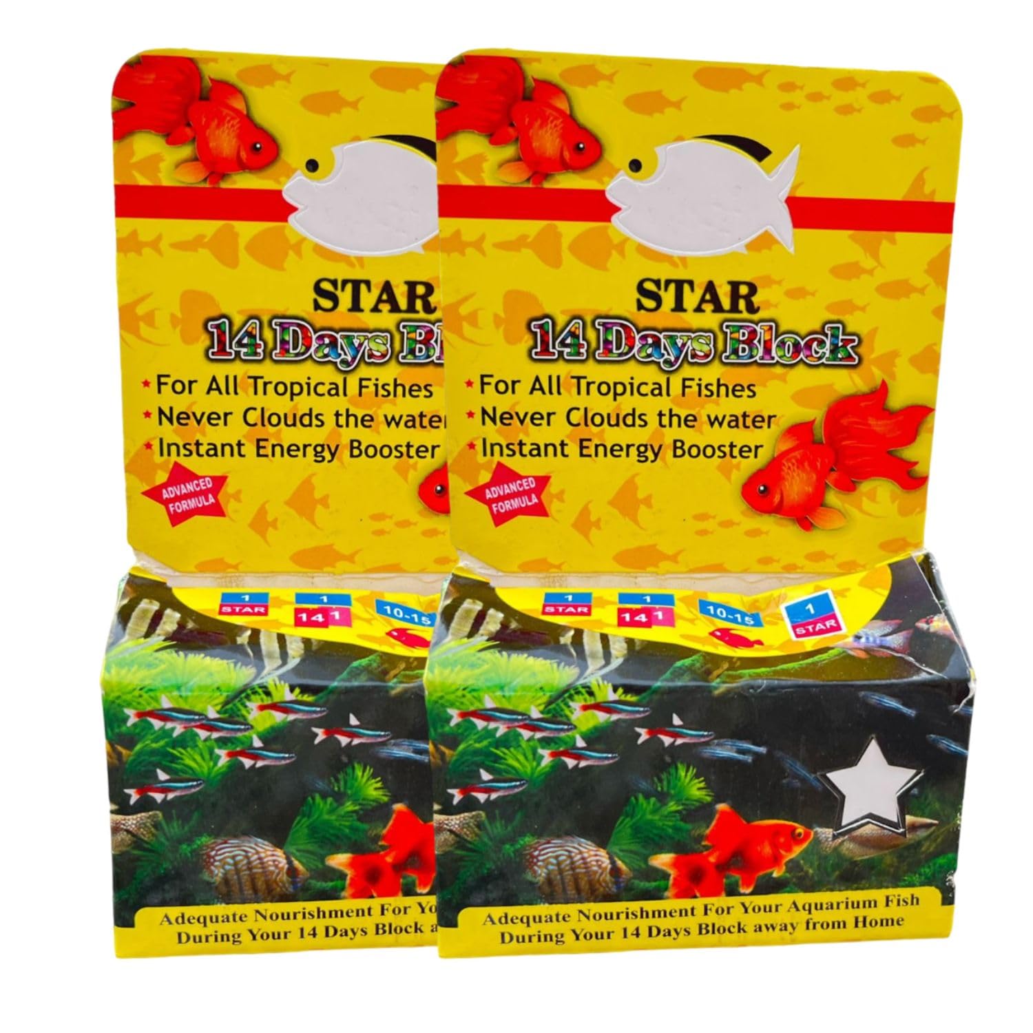 SF+ Star 14 Days Extended Holiday Fish Food, (Pack of 2) | Adequate Nourishment for Your Aquarium Fish