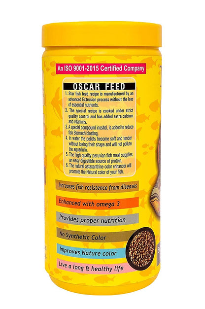 Oscar Fish Special & Natural Aquarium Food Premium Floating Pellets , 100Gm, All Life Stages