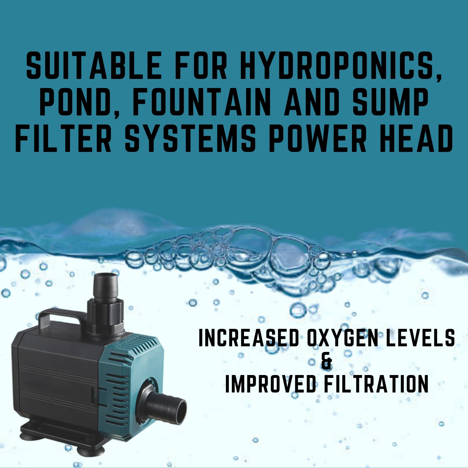 S0B0 WP-4200 Submersible Water Pump for Aquarium Fish Tank | Energy Saving & Environmental Friendly | for Marine and Fresh Water Aquariums | Power: 55W | F.Max: 3000L/H | Original from Tunai Store