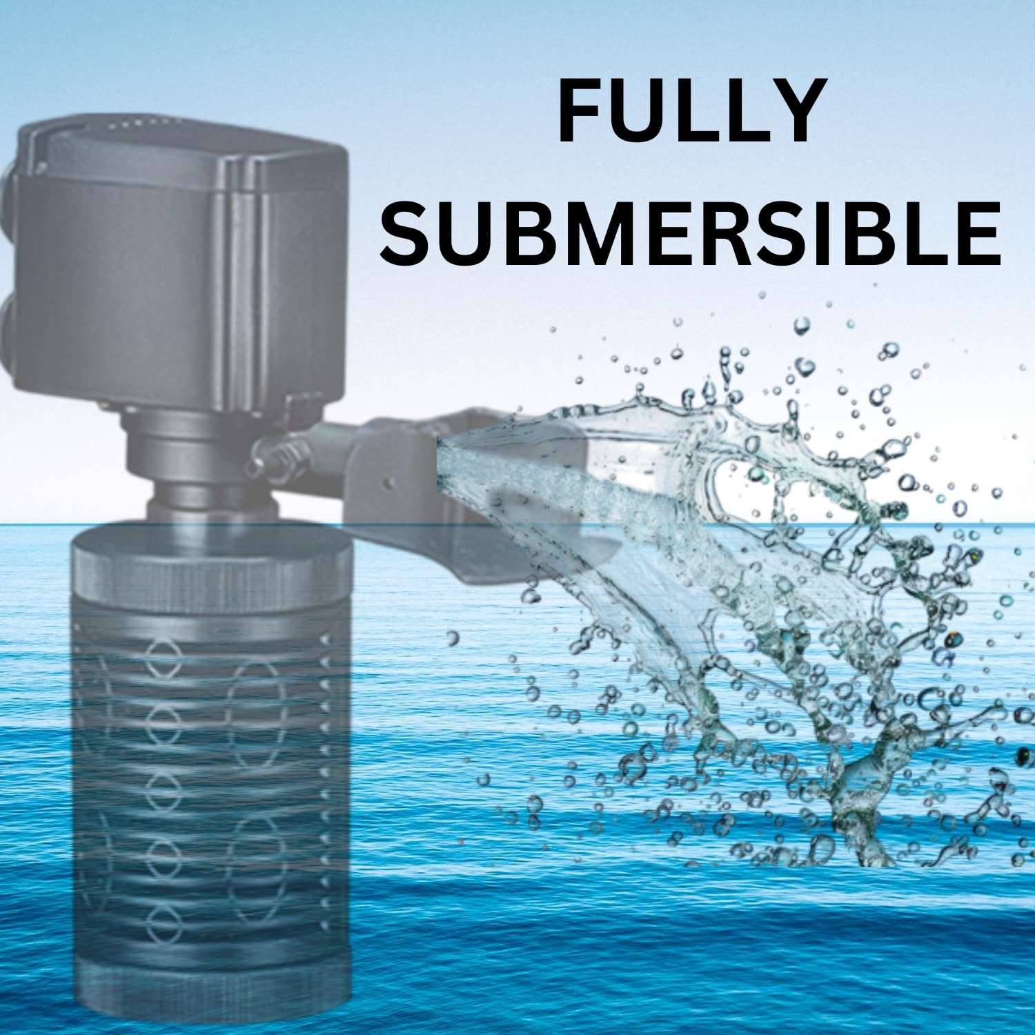 S0B0 FA-901 Internal Filter for Aquarium Fish Tank | Completely Submersible | Suitable for Fresh and Marine Water Tank | Power: 9W | F.Max: 800L/H | Original from Tunai Store