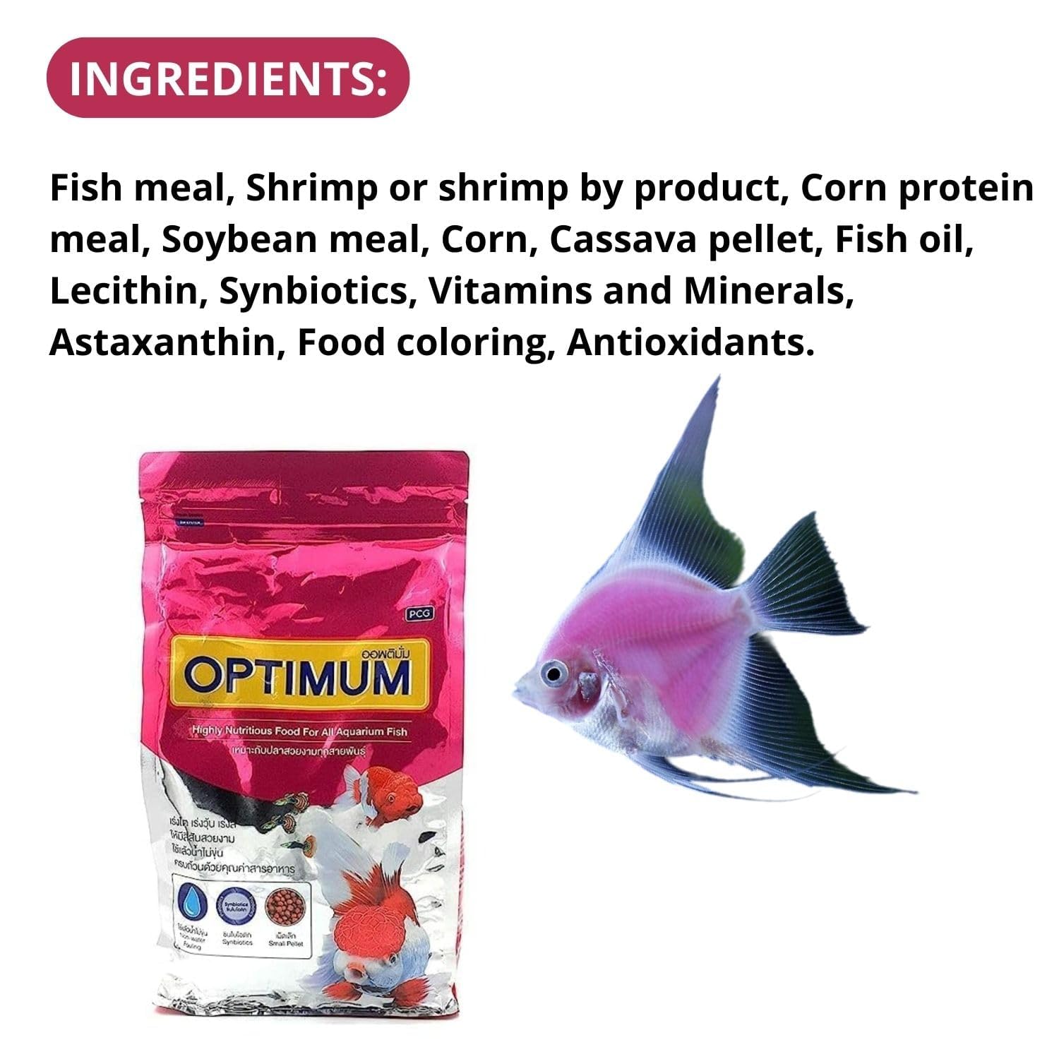 Optimum Mini Pellet Fish Food (Original from Tunai Store) (200g, Mini Pellets)