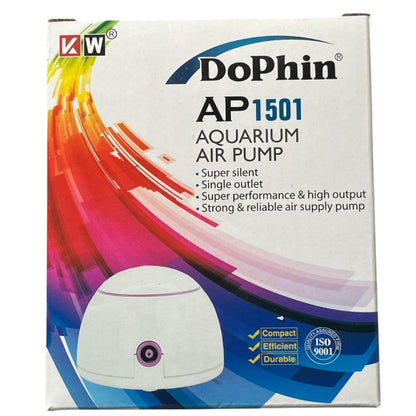 Dophin AP1501 Air Pump for Aquarium | Single Outlet | Output: 1.6L/min | Suitable for Fish Tank Size 40-80L | (Original from Tunai Store)