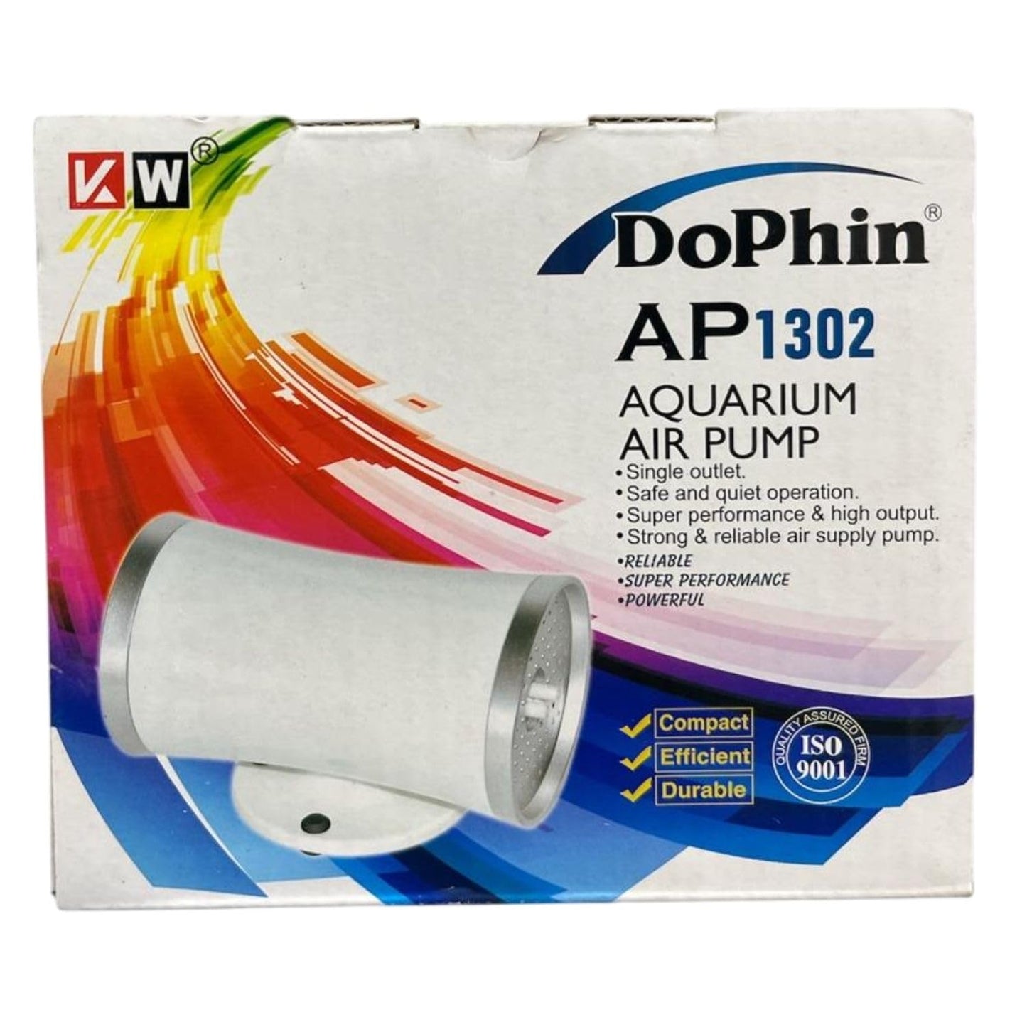 Dophin AP1302 Air Pump for Aquarium | Double Outlet | Output: 2L/min | Suitable for Fish Tank Size 120-200L | (Original from Tunai Store)