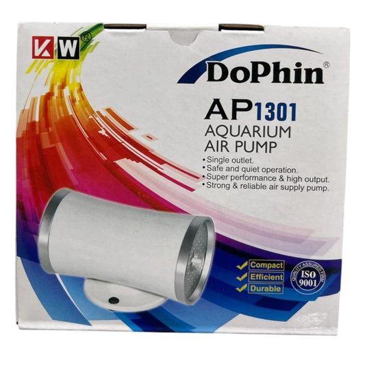 Dophin AP1301 Air Pump for Aquarium Fish Tank | Single Outlet | Output: 1.6L/min | Suitable for Fish Tank Size 40-80L | (Original from Tunai Store)