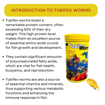 SF+ Tubifex Worms Fish Food | Freezed and Dried Worms for All Tropical Fishes | Originally from TUNAI Store (12gms, Dried Worms)
