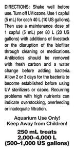 Seachem Pristine Natural Organic Waste Management, 250 ml.