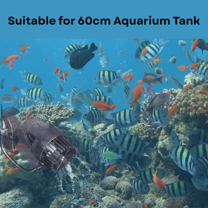 S0B0 WP-50M Super Wave Maker for Aquarium Fish Tank | Ideal Water Circulator | Multi-Angle Adjustable | Fully Submersible | Power: 3W | F.Max: 3000L/H | (Original from Tunai Store)