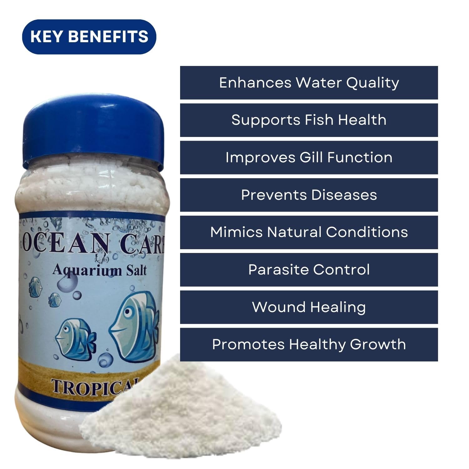 SF+ Ocean Care Tropical Aquarium Salt | Designed for Tropical Freshwater Aquariums | (1 Kg)