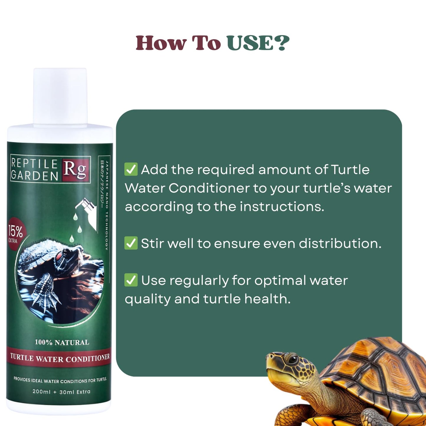 Reptile Garden Turtle Water Conditioner | Ideal Care for Aquatic Turtles | Supports Overall Health and Vitality (100 ml)