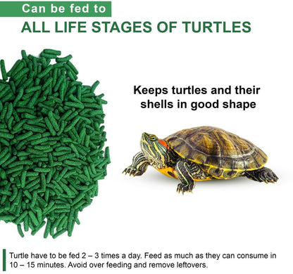 TUNAI Super Saver Silver Pack Turtle Pellet Food for All Ages of Turtle, Tortoise and Other Reptiles (Super Saver, 100G),All Life Stages
