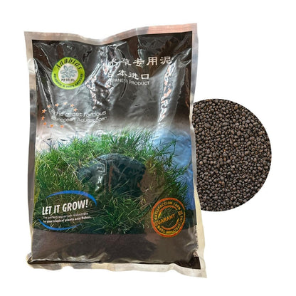 ANUBIAS Japanese Black Soil Substrate for Aquarium (Original Imported from Tunai Store) Perfect for Both Plants, Fish, & Shrimps. Paludarium & Tropical Terrarium (Black Soil, 3L)