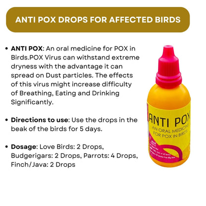 SF+ Pet Birds Eye Care and Anti Pox Health Supplements | Combo of 2 (50ml Each) | Original from TUNAI Store