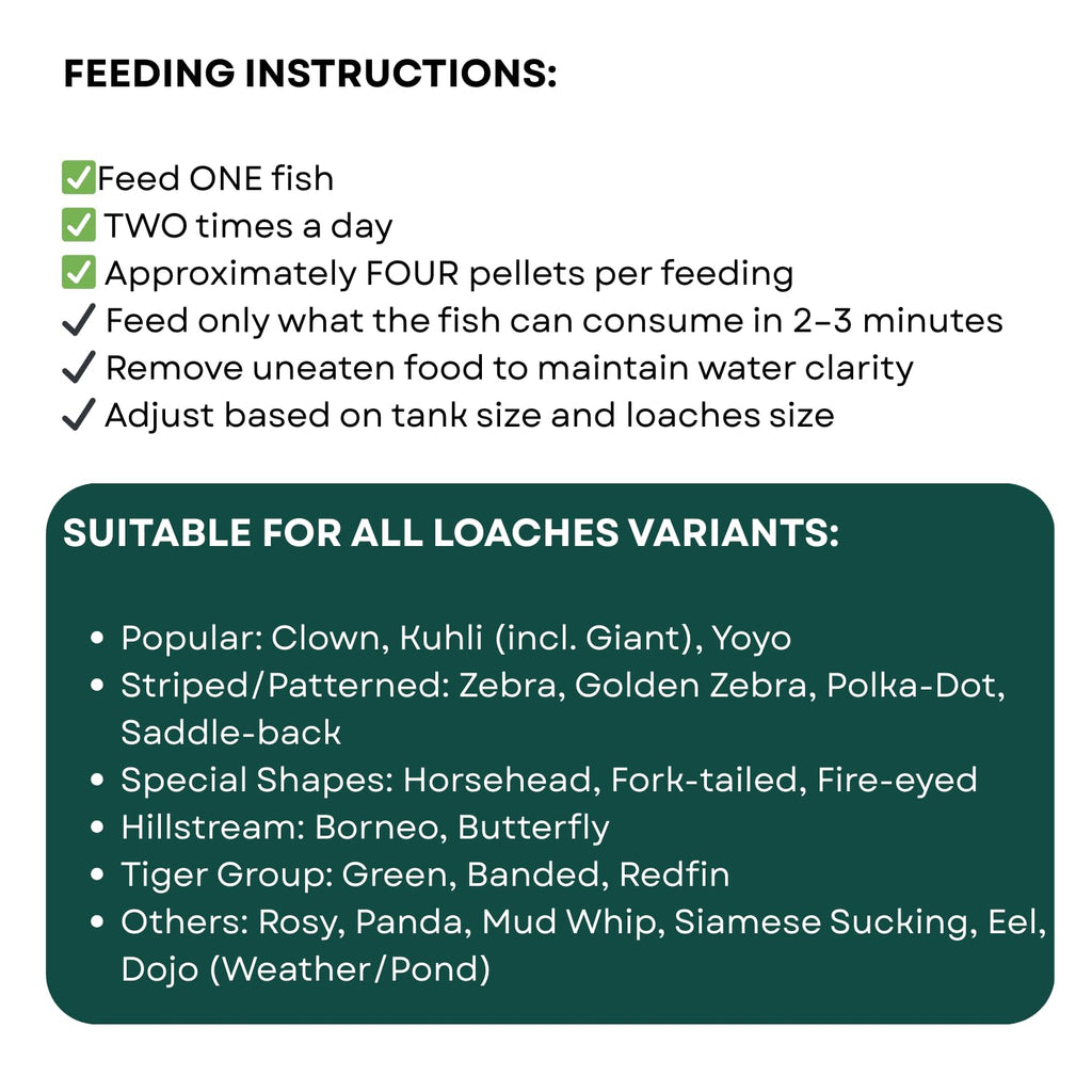 Life Aayu Tropical Loaches Aquarium Fish Food | Immunity Boost, High Protein, Humic-Enriched Diet (15 GMS)