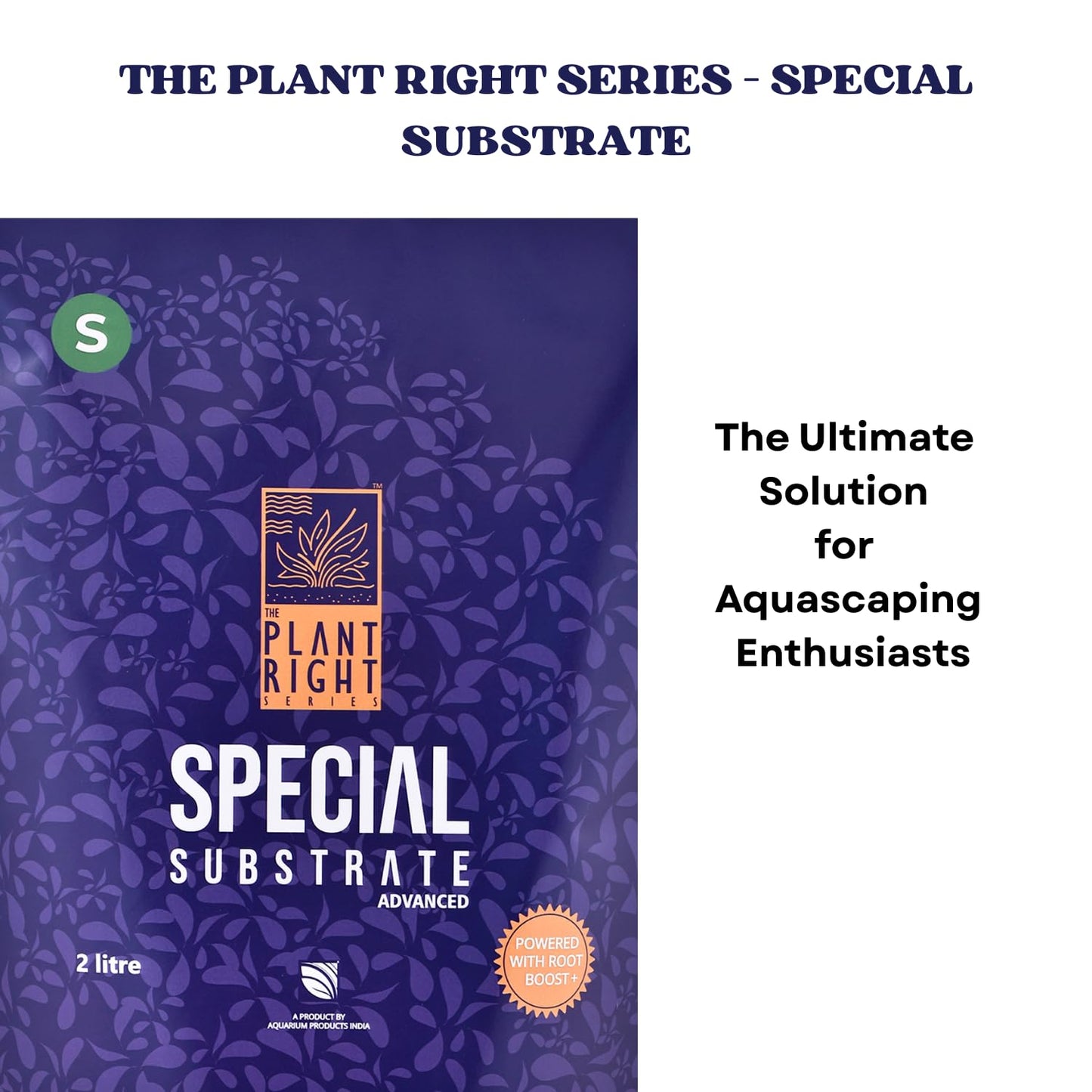The Plant Right Series Special Substrate | Vibrant Aquatic Plants | The Ultimate Solution for Aquascaping Enthusiasts (2 L - Small)