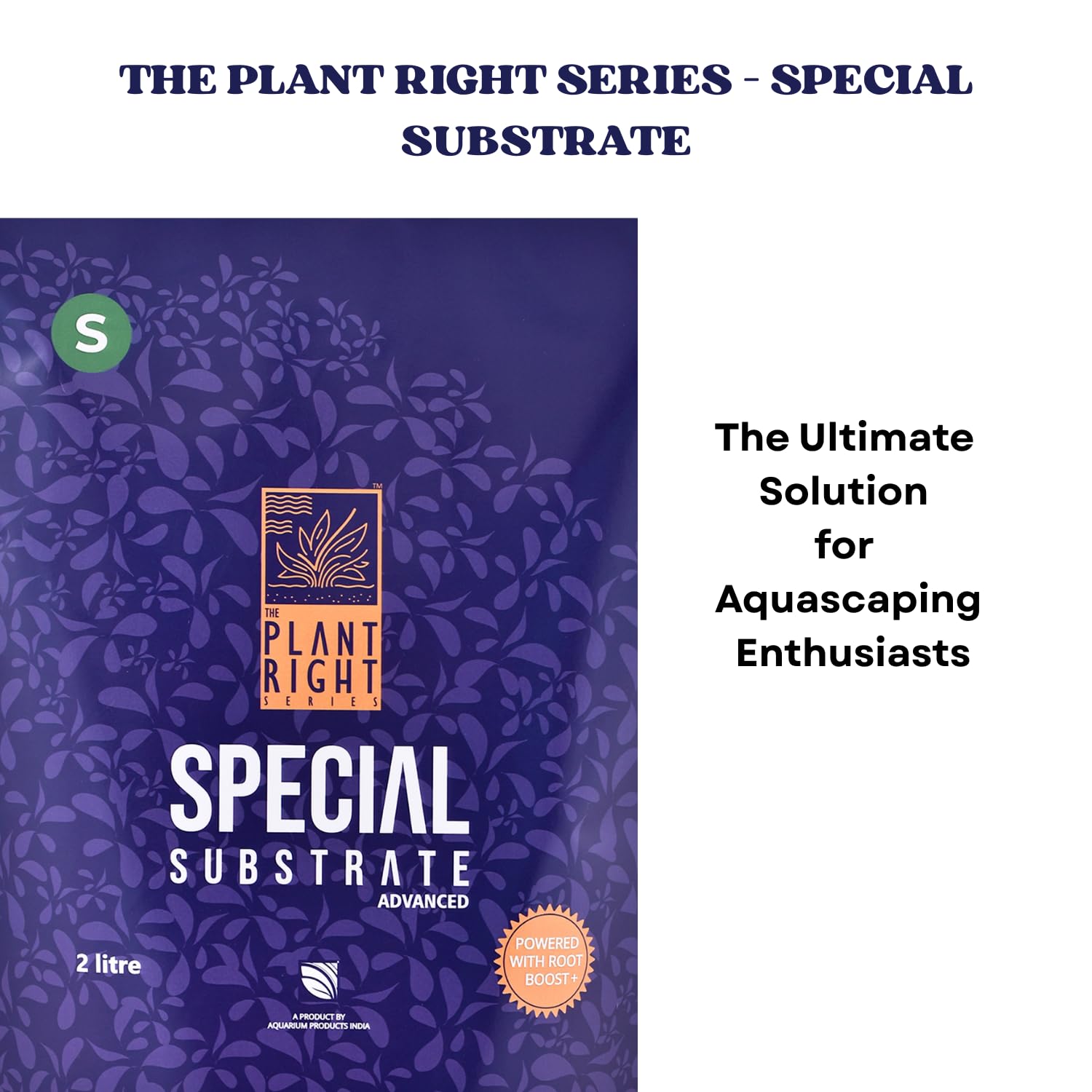 The Plant Right Series Special Substrate | Vibrant Aquatic Plants | The Ultimate Solution for Aquascaping Enthusiasts (2 L - Small)