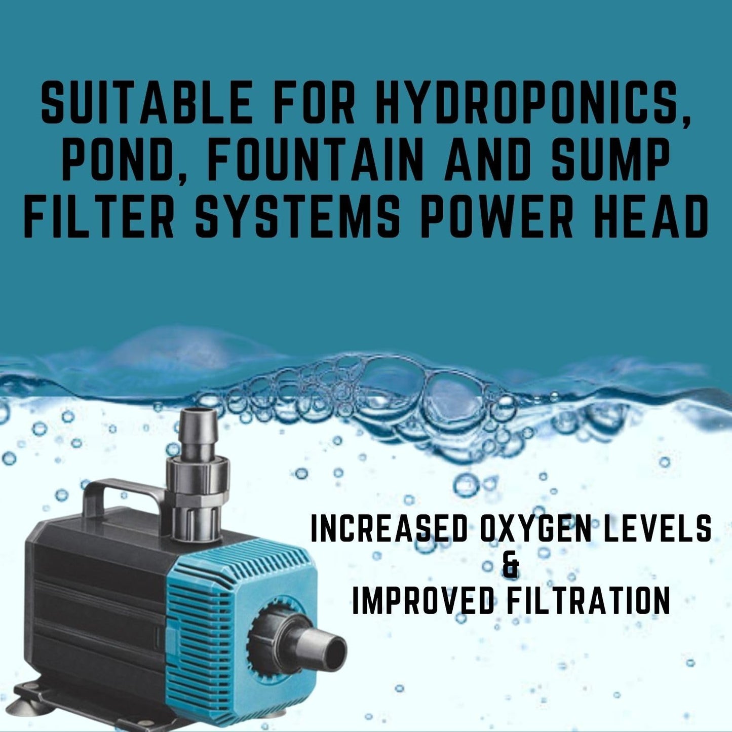 S0B0 WP-7200 70W Submersible Water Pump For Aquarium Fish Tank | Submersible Water Pump with Bottom Suction Cups | Power: 135W | Output: 5500L/H | Aquarium Accessories | Original from Tunai Store