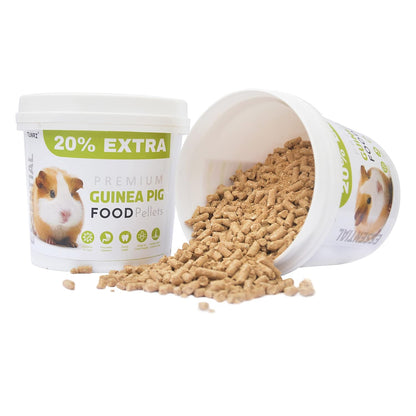 TUNAI Guinea All Life Stages, Stick Pig Food |500G+20% Extra| Fortified with Dha Omega 3&6 and Vitamins for Better Skin Coat, and Easy Digestion