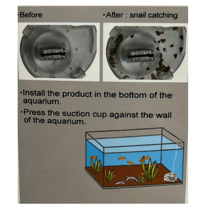 TUNAI Dophin MC111 Snail Catcher for Aquarium Fish Tank | Innovative Design | Capture and Remove Unwanted Snails | Ideal for Saltwater and Freshwater Aquariums | (Original from Store)