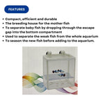 Dophin BB12 Breeding Box for Small Fish | Aquarium Isolation Box | Small Fish Aquarium Tank | (Original from Tunai Store)