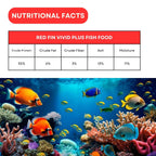 SF+ Red Fin Vivid Plus Fish Food | Natural Color Enhancing Fish Food for All Fishes | Originally from TUNAI (450g, Pellets)