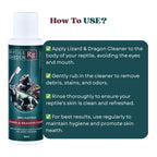 Reptile Garden Lizard & Dragon Cleaner | Removes Stubborn Debris, Algae, and Stains from Your Reptile's Body (100 ml)