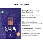 The Plant Right Series Special Substrate | Vibrant Aquatic Plants | The Ultimate Solution for Aquascaping Enthusiasts (2 L - Small)