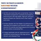 Sunken Garden Koi Fish Water Conditioner | Premium Pond Care for Royal Fish | for Indian Koi & Pond Water (200 ml + 30 ml)