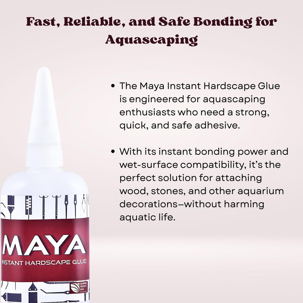 The Scape Right Series MAYA Instant Hardscape Glue | Specially Designed for Aquascaping Enthusiasts (20 gms)