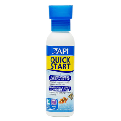 API Quick Start Freshwater and Saltwater Aquarium Nitrifying Bacteria 4-Ounce Bottle