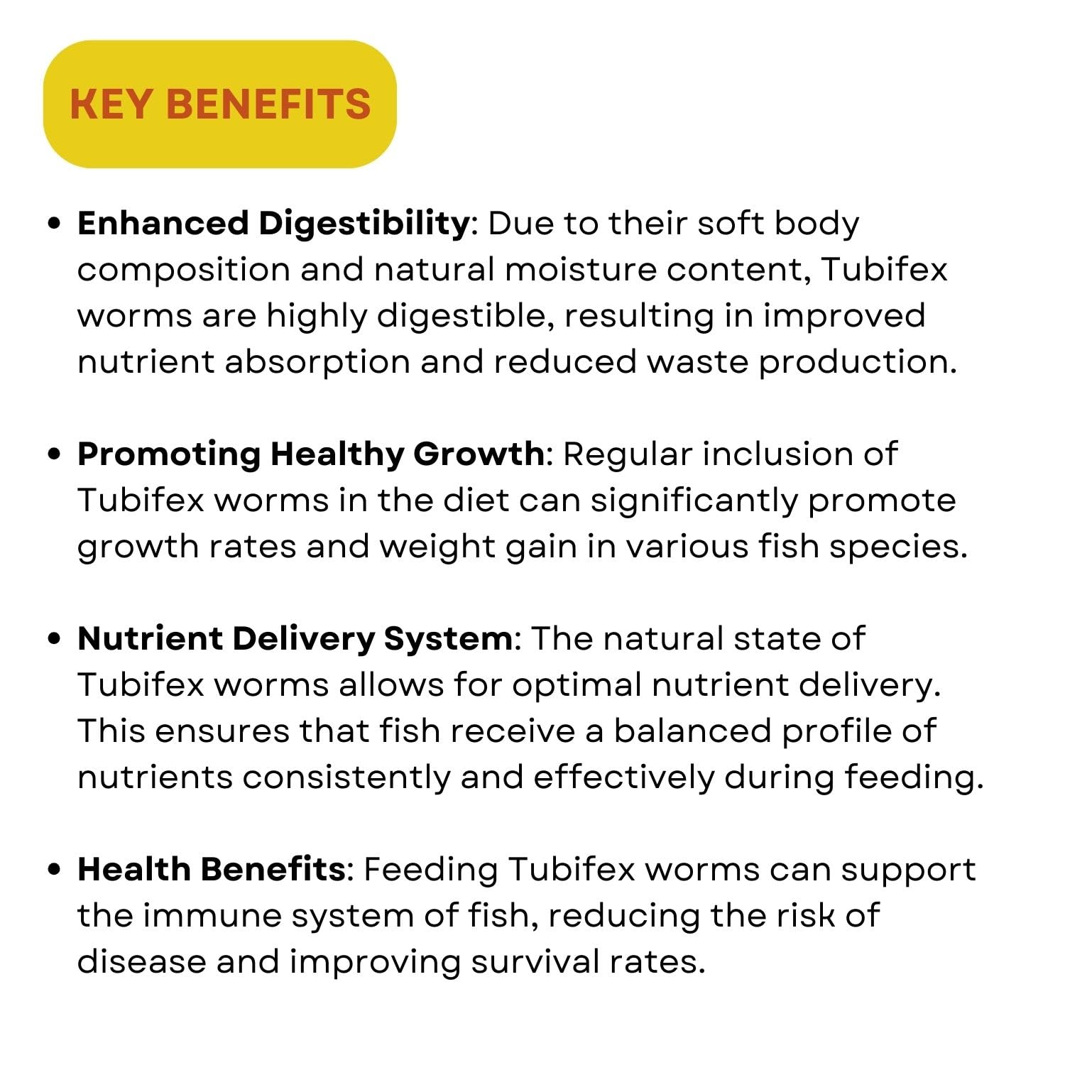 SF+ Tubifex Worms Fish Food | Freezed and Dried Worms for All Tropical Fishes | Originally from TUNAI Store (12gms, Dried Worms)