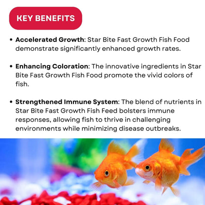 SF+ Star Bite Fish Food | Super Saver Pack (400g, Fast Growth)
