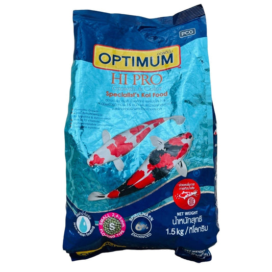Optimum HI-PRO Growth & Color Specialist Koi Fish Food (Original from Tunai Store) (1.5kg, Medium Pellets)